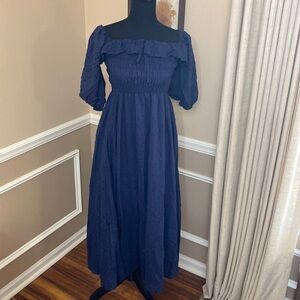 R. Vivimos Navy Dress Small NWT